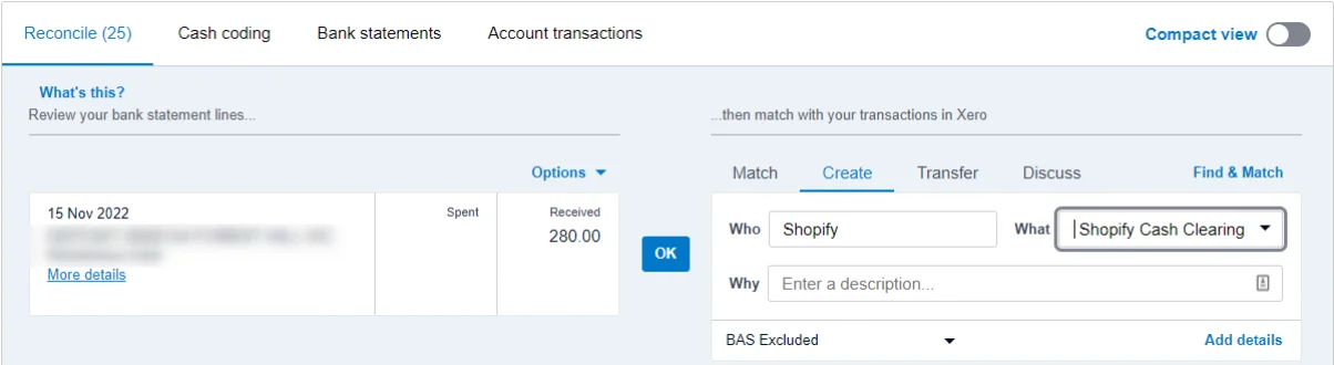 Shopify permanent account offset