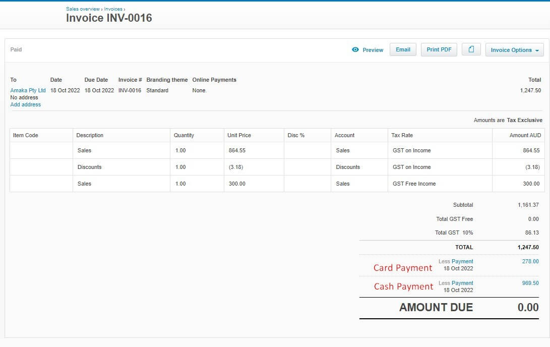 Invoice Format Settings for Amaka Integrations | Amaka