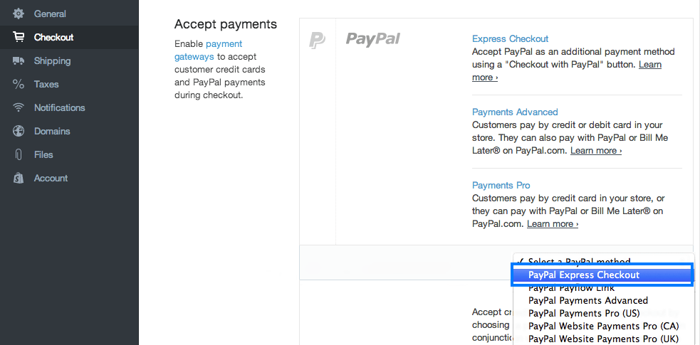 paypal shopify