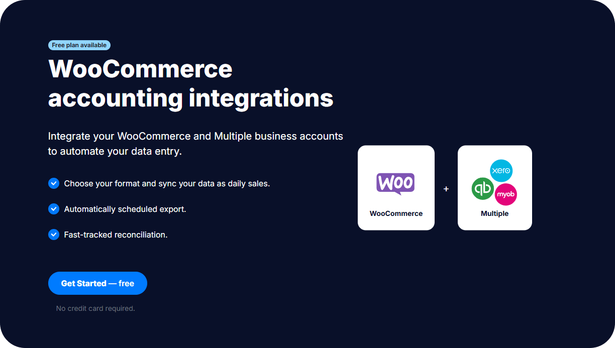 woocommerce accounting integration plugin free